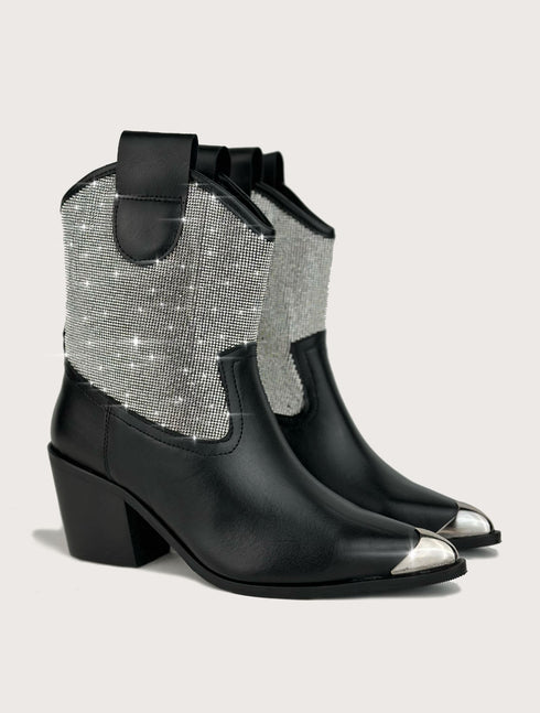 JAZZ  SİYAH TAŞLI BOOTIE